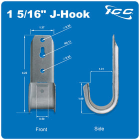 ICC J-Hook in a server room demonstrating tidy pathways and easy access