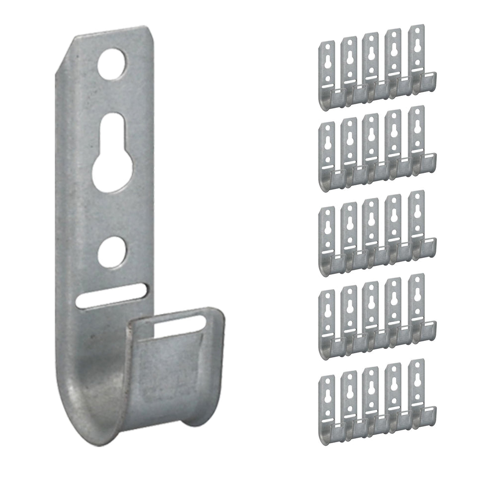 ICC wall mount J-Hook 3/4 inch secures cables for clean wall routing.