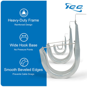 ICC Hook supports CAT5e, CAT6, coax, and fiber for versatile networks.