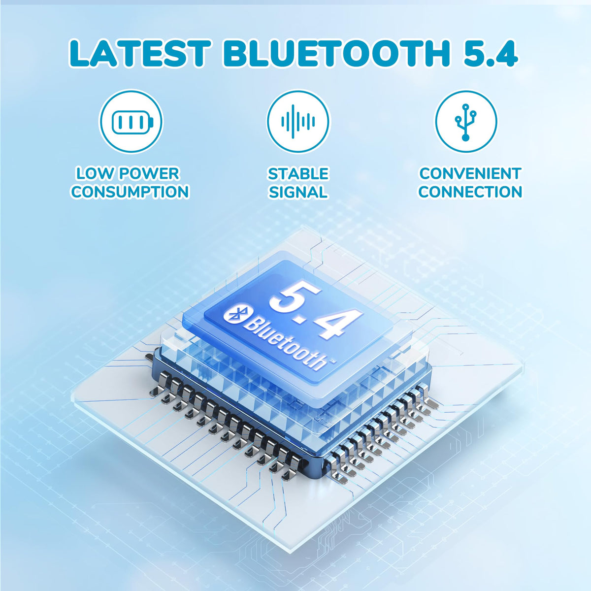 iClever BTH22 3.5mm AUX option for wired listening.
