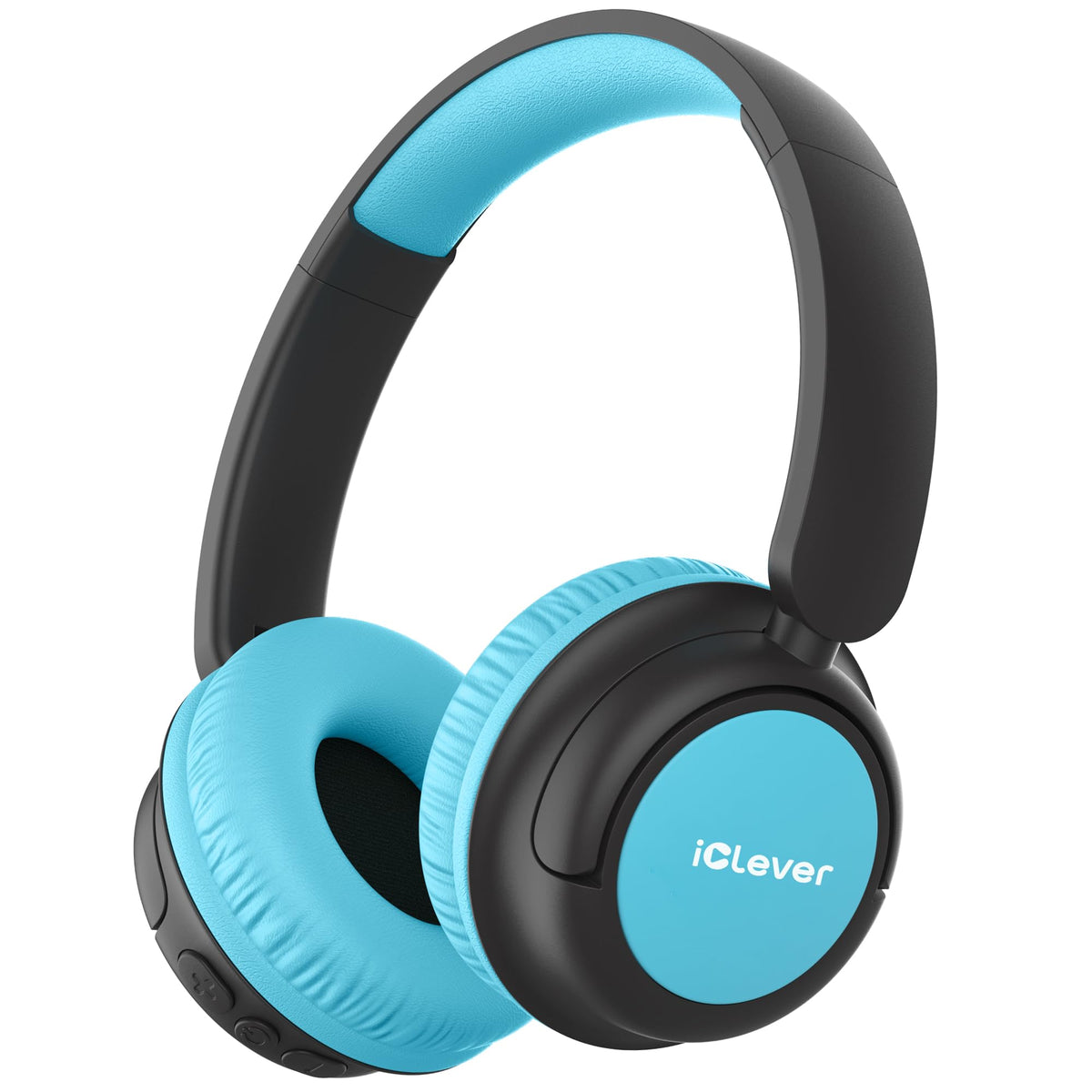 iClever BTH22 kids headphones with a closed-ear design for focused listening.