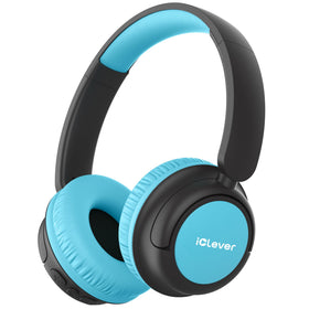 iClever BTH22 kids headphones with a closed-ear design for focused listening.