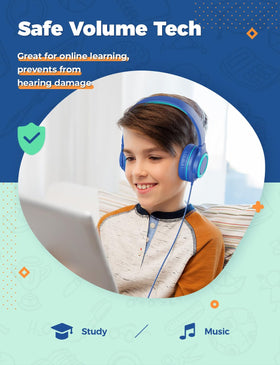 iClever HS22 foldable headphones with reinforced cushions for all-day comfort