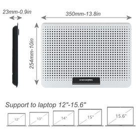ICE COOREL silent cooling pad minimizes noise during work.