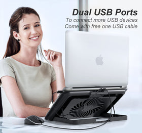 ICE COOREL dual USB ports pad enables easy connections.