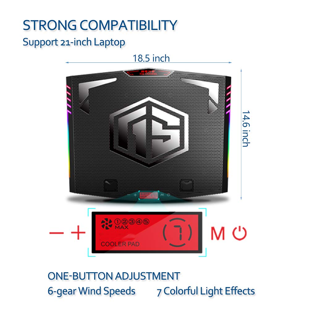 ICE COOREL LCD control panel display for easy fan and light adjustment