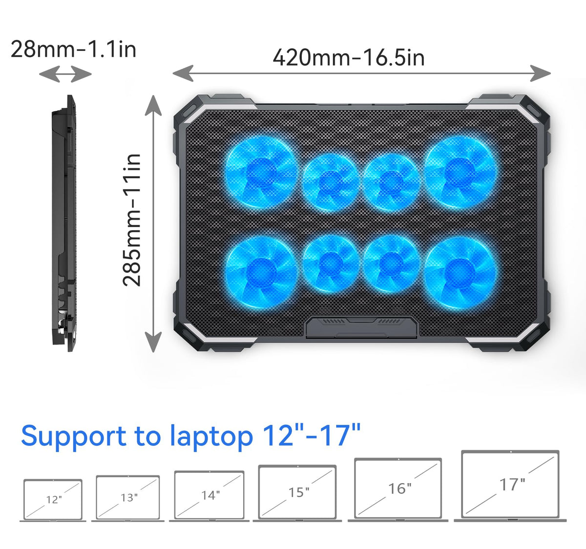 ICE COOREL portable design makes it easy to move between rooms.