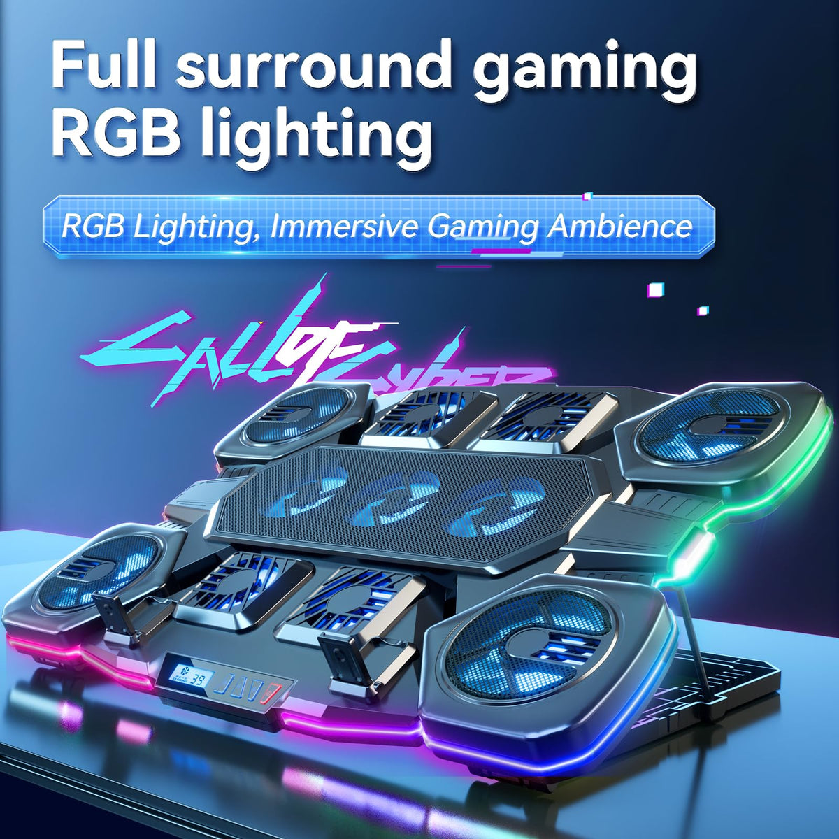 ICE COOREL RGB lighting creating immersive gaming atmosphere and focus