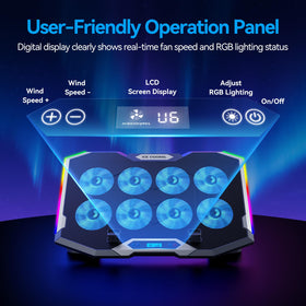 ICE COOREL RGB lighting in low light creating immersive gaming atmosphere