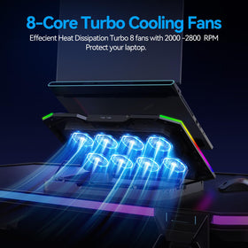 ICE COOREL mesh top and fan layout close-up revealing airflow efficiency