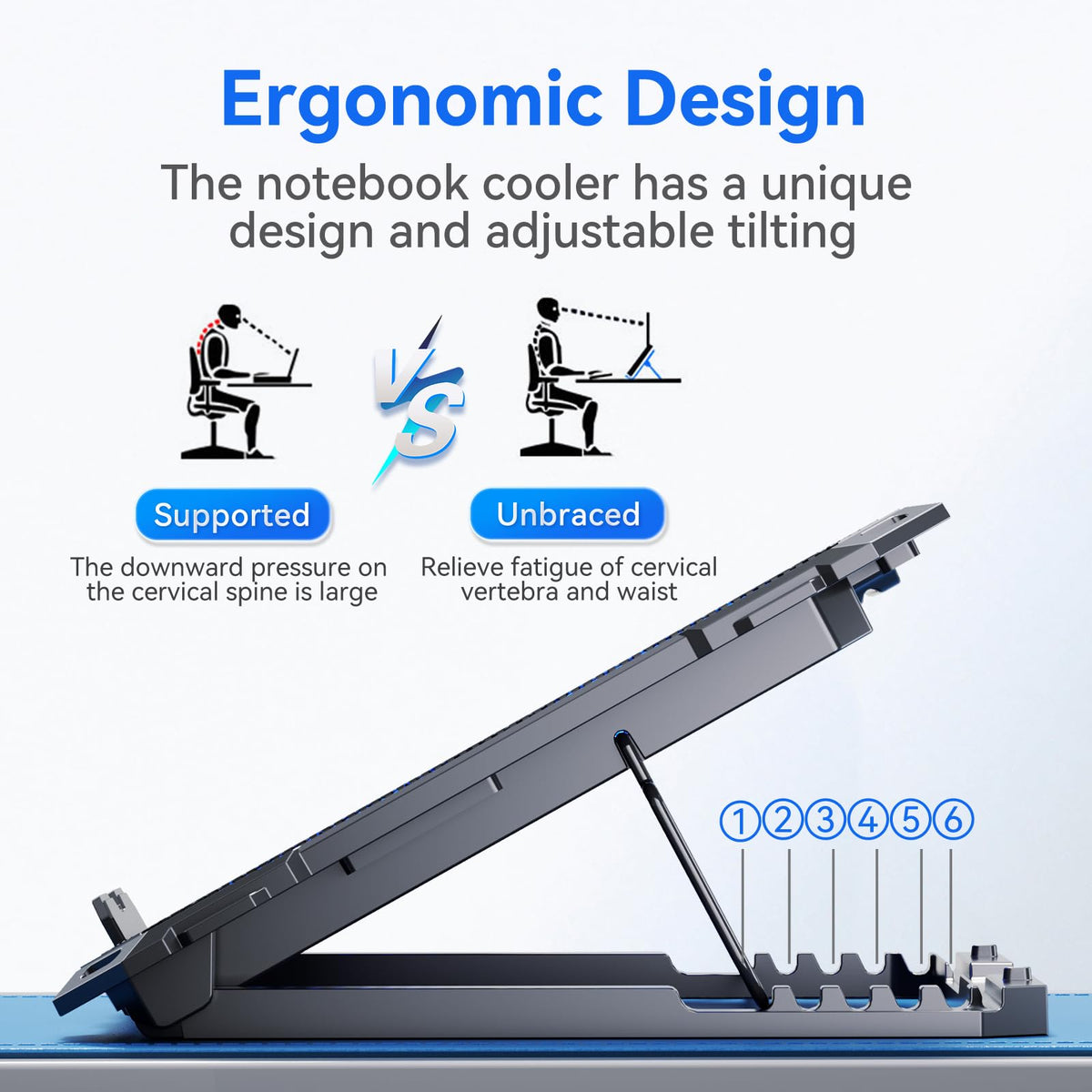 ICE COOREL ultra-durable metal mesh provides sturdy support and efficient heat dissipation.