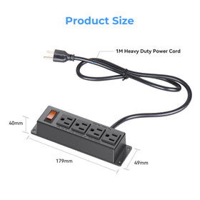 ICEELEC two-pack power strips provide a spare unit for added convenience and safety.