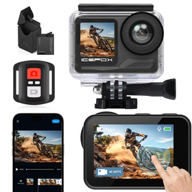 Icefox action camera captures 4K60fps footage for smooth, cinematic videos.