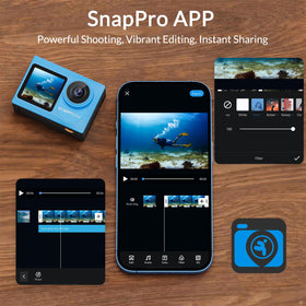 Editing tools within Snap Pro let you add music and subtitles.