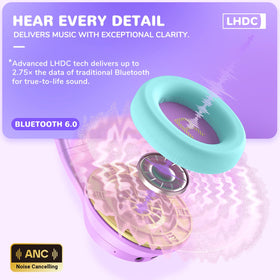iClever Auraa connected with 3.5mm cable showing continuous playback option