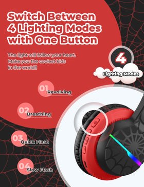 iClever BTH12 LED lights close-up highlighting playful illumination benefit