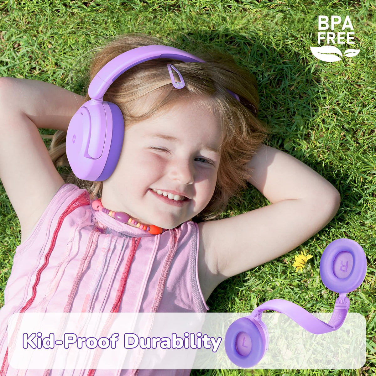 iClever BTH20 charging with Type-C cable, showing fast-charge convenience for extended playtime
