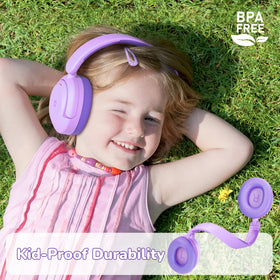iClever BTH20 charging with Type-C cable, showing fast-charge convenience for extended playtime