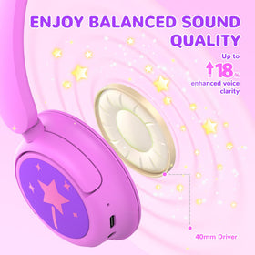 iClever BTH22 40 mm driver image for clear balanced kid friendly sound