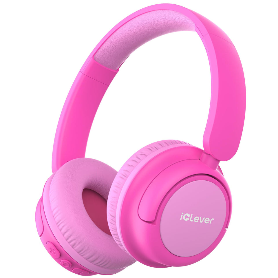iClever BTH22 pink headphones packaging front for display and gifting