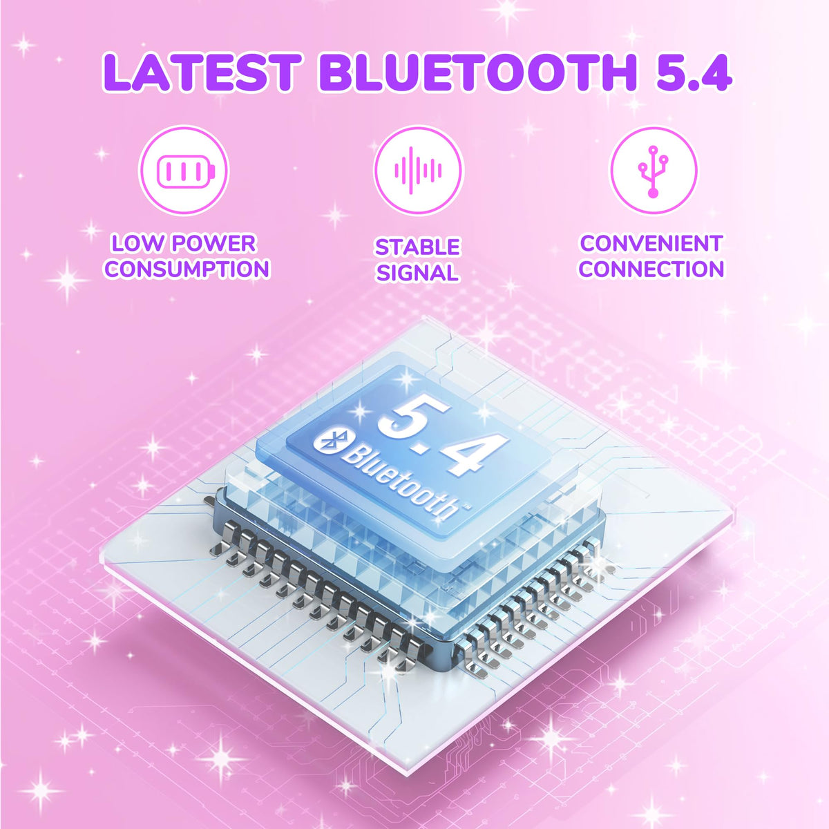 iClever BTH22 magenta travel friendly design with long battery life