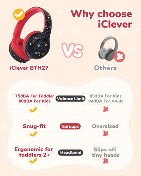 closeup of iClever BTH27 soft leather ear cushions and headband