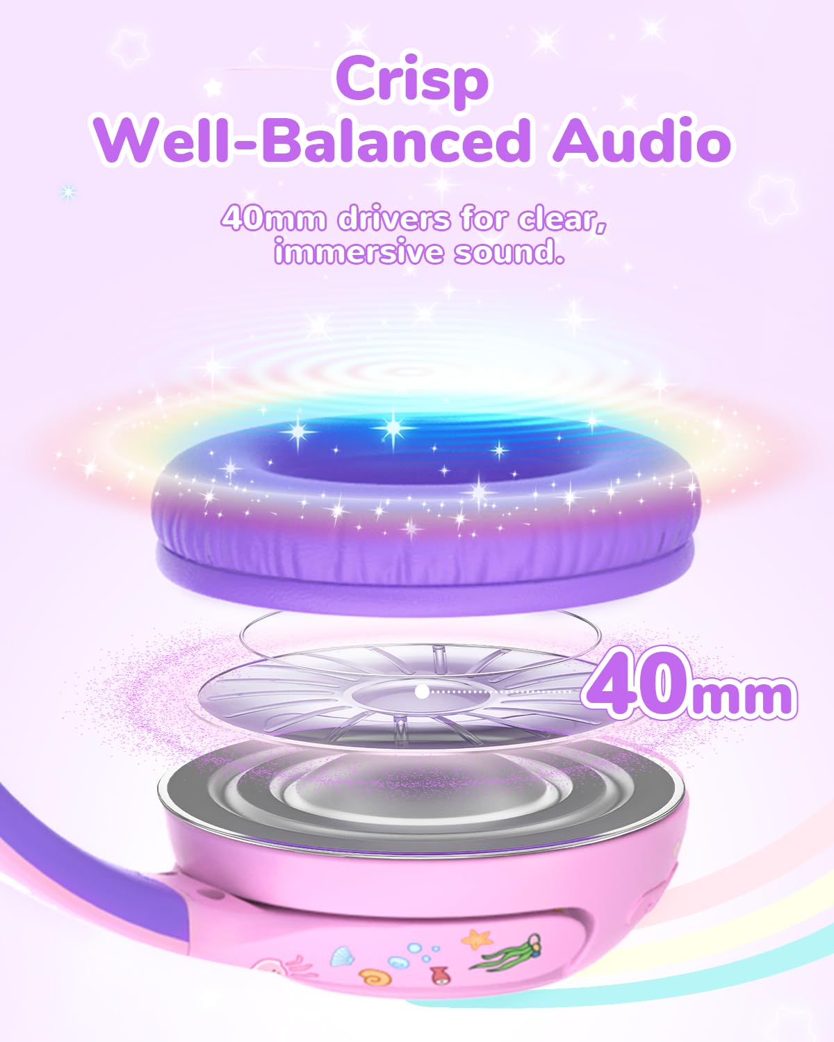 iClever headphones with tablet in travel setting showing quiet entertainment on-the-go