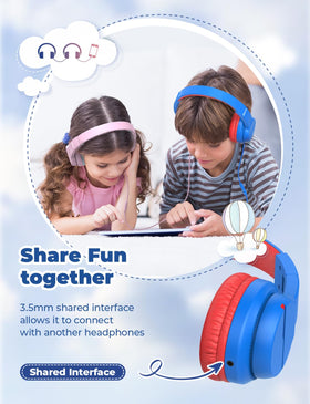 iClever Headphones inline microphone for online classes and calls.
