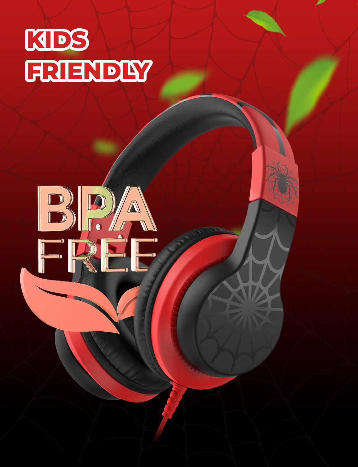 iClever HS19 headphones 40mm drivers deliver balanced stereo for games and learning.