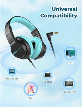 iClever HS19 soft over-ear cushions for comfortable long wear.
