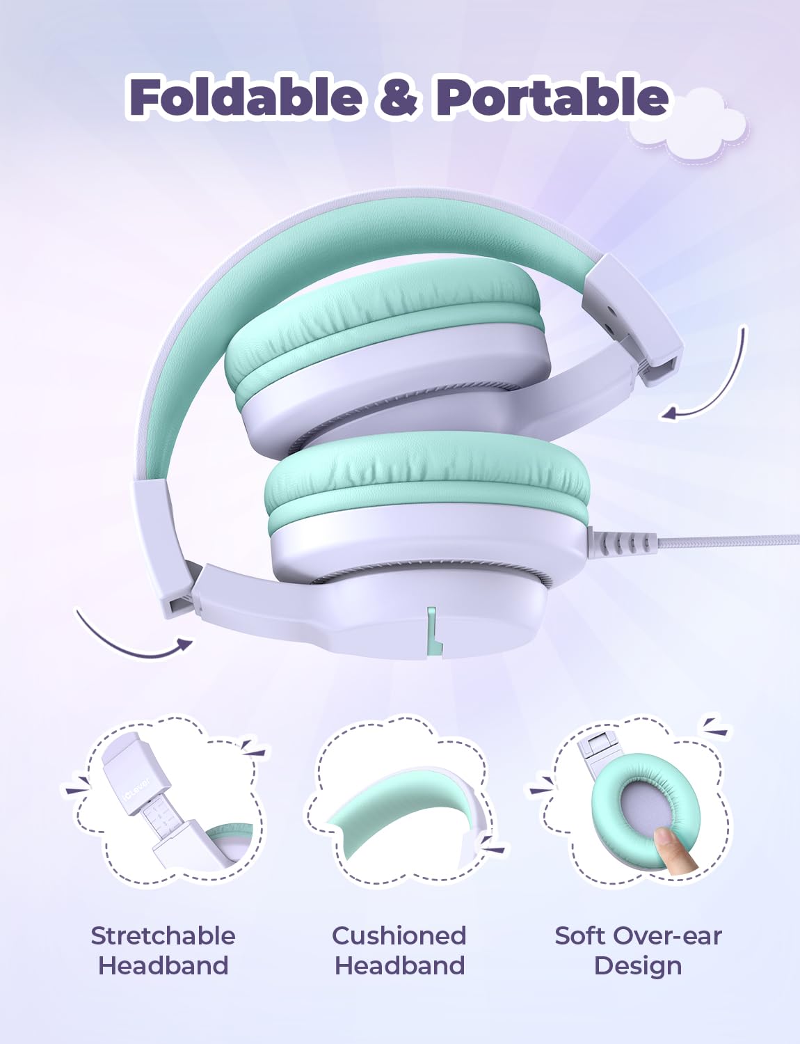 iClever HS19 foldable design easy to store