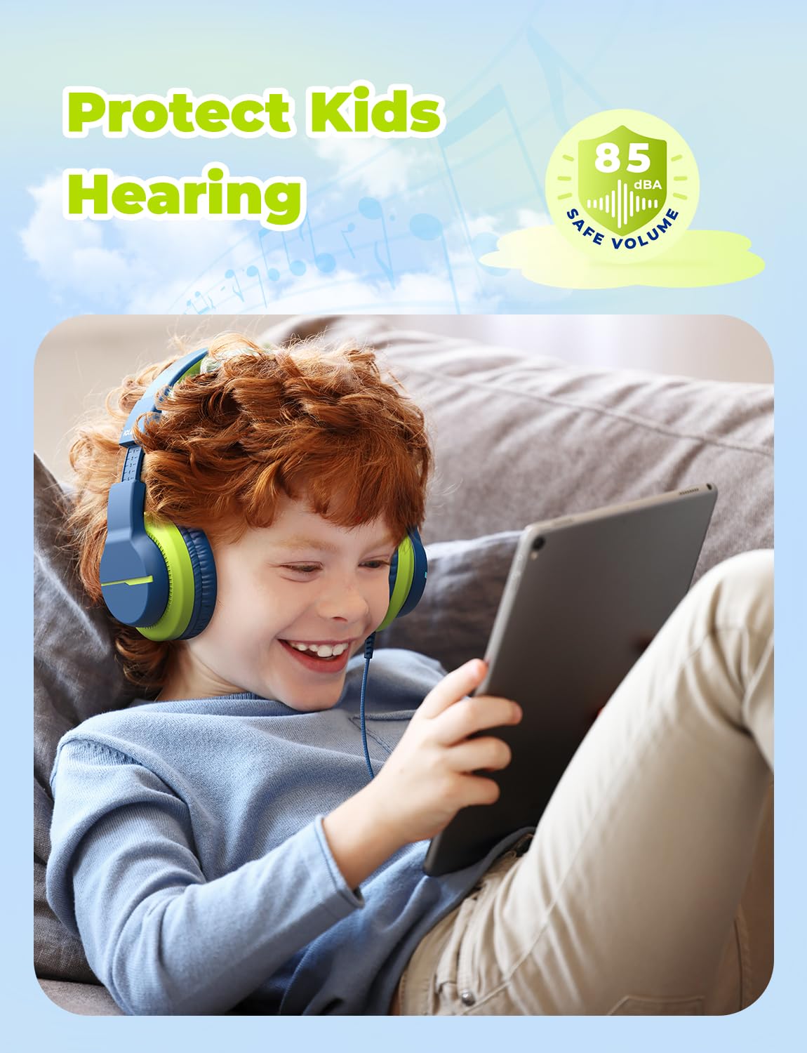 iClever HS19S 85dBA safety limiter protects ears during daily use