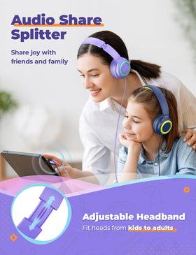 iClever HS22 earcup close-up showing soft padded cushion for comfortable wear