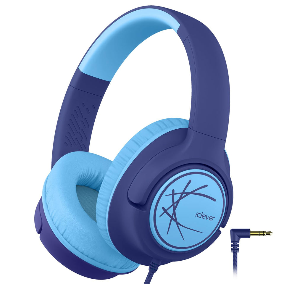 iClever HS26 safe-volume headphones for kids, classroom-friendly
