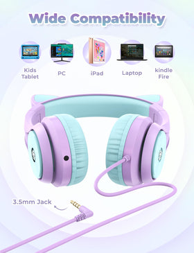 Foldable design makes storing and traveling with iClever headphones easy.