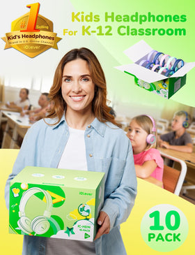 iClever Kids Headphones with 3.5mm jack for broad device compatibility