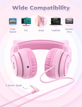 iClever Kids Headphones offer three dazzling light modes to boost mood.