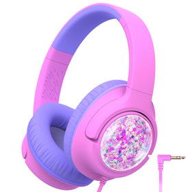 iClever Kids Headphones showing 85dBA safe volume for classroom listening