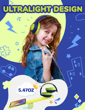 iClever Kids Headphones adjustable headband for secure fit
