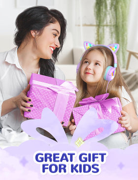 iClever Kids Headphones foldable 3.5mm cable for universal devices