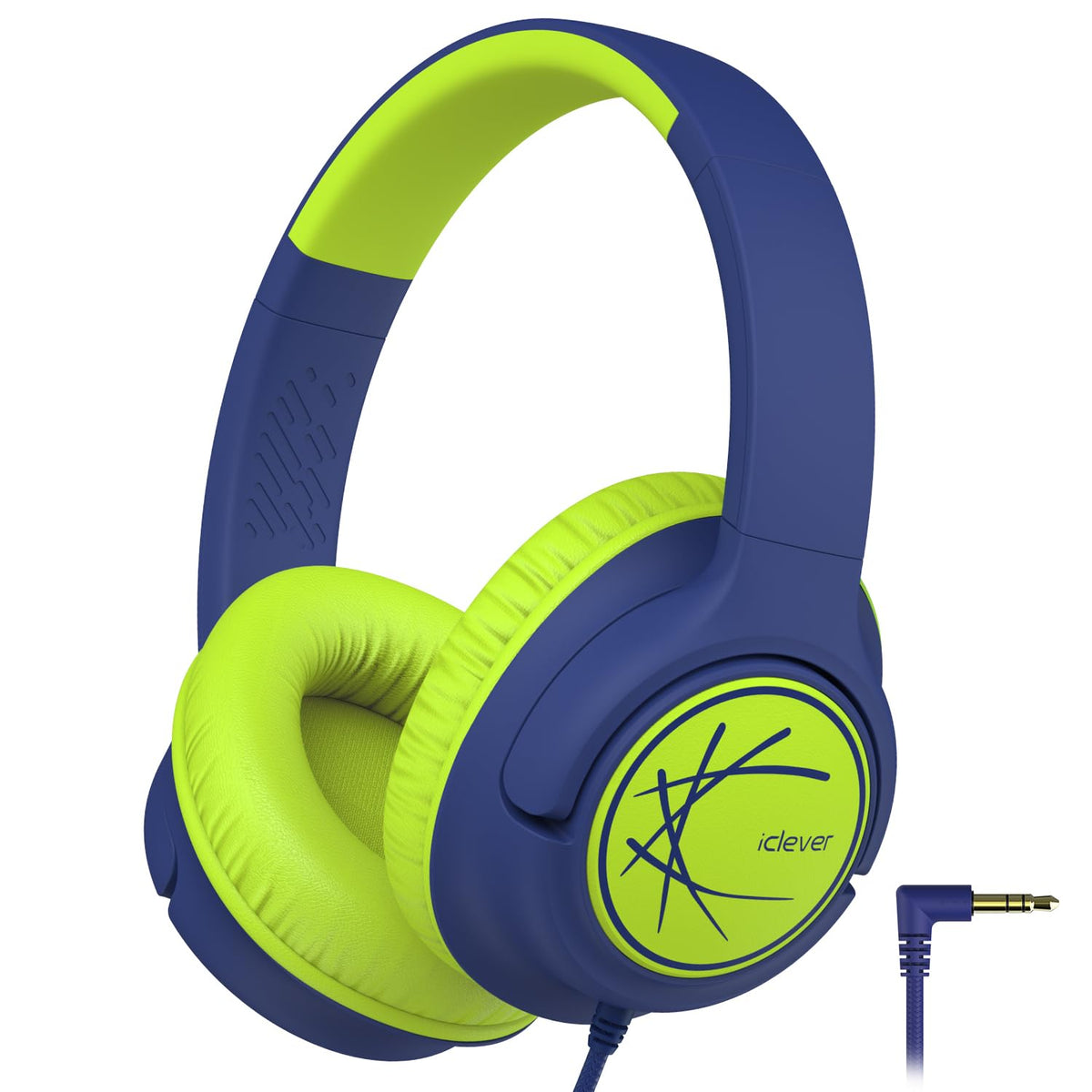 iClever Kids Headphones folded compact for travel and storage