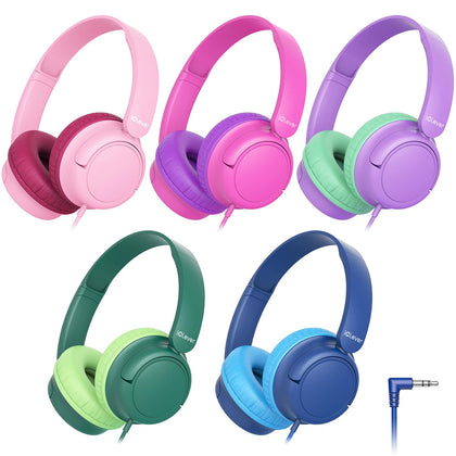 iClever front view of headphones showing durable build and classroom-ready design