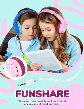 iClever blossom pink headphones are lightweight and kid-friendly for daily wear