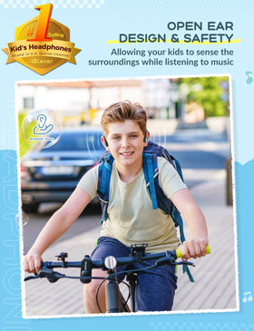 iClever Kids safety-volume at 74/85dBA for controlled listening on the go.