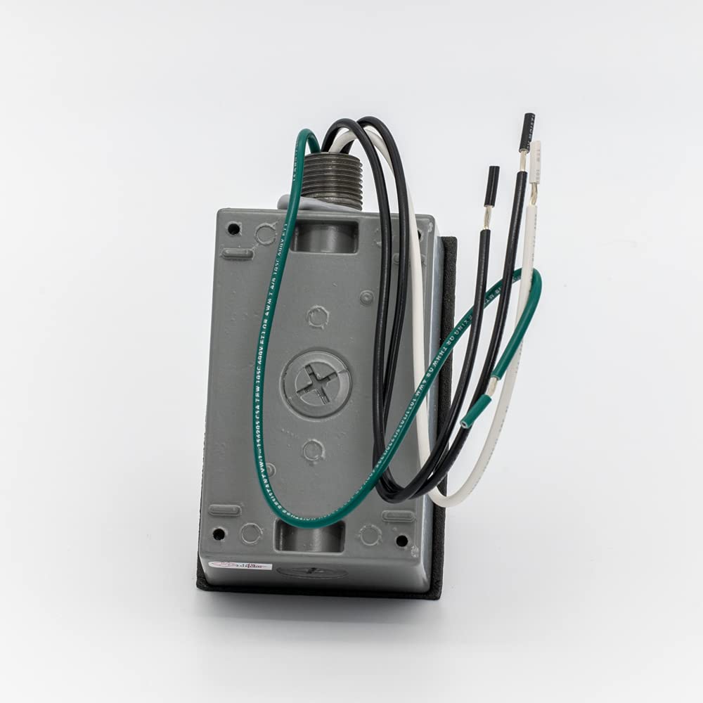 Close-up of ICM Controls ICM517 wiring inside a rugged enclosure.