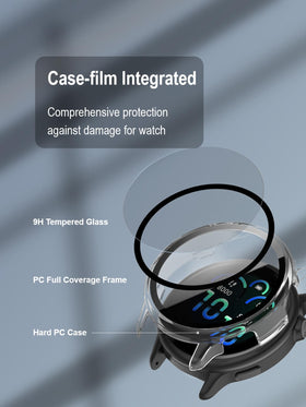 iDaPro Vivoactive 6 case showing tempered glass display and impact defense.
