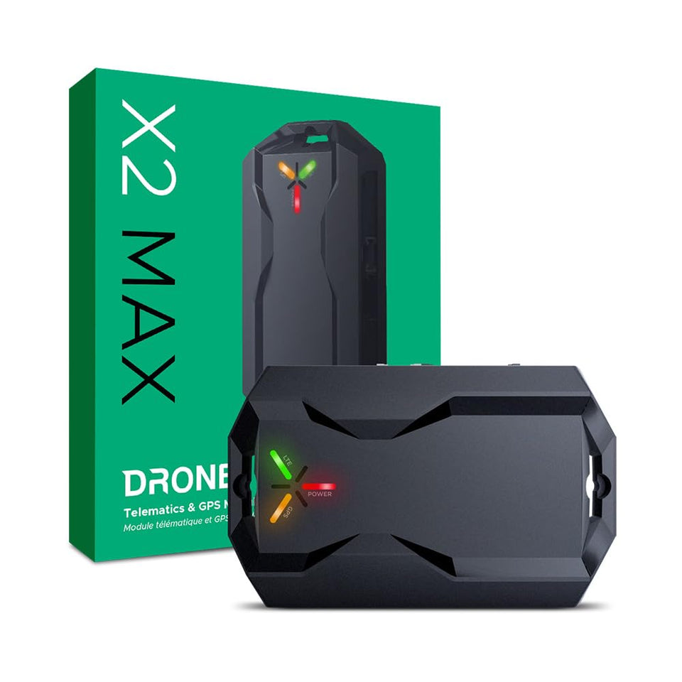 Idatalink DroneMobile X2-MAX LTE module front view for real-time location tracking.