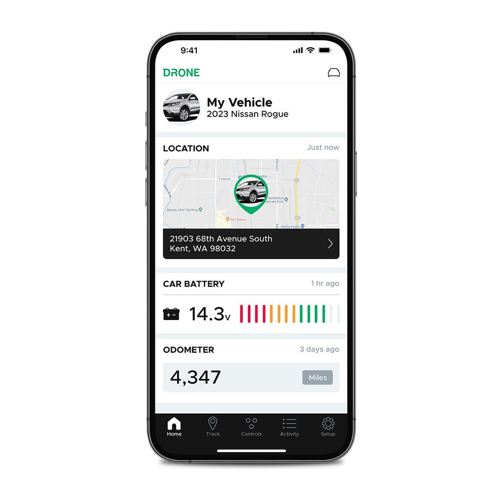 Idatalink DroneMobile X2-MAX map view showing fleet location tracking.