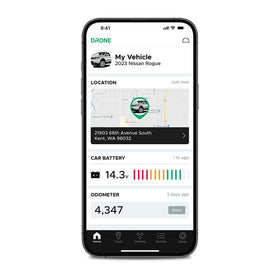 Idatalink DroneMobile X2-MAX map view showing fleet location tracking.