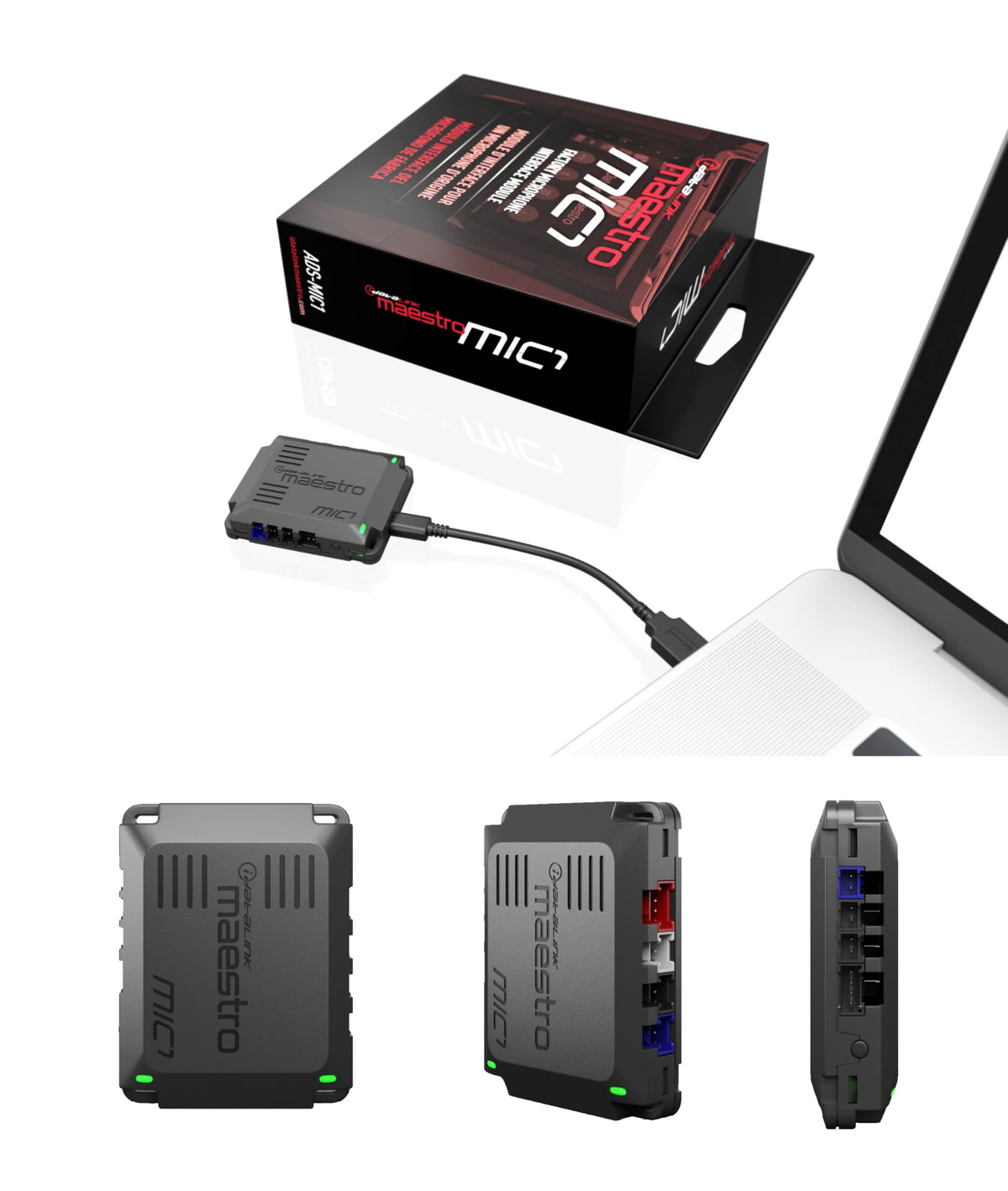 Vehicle and radio-specific flash ensures compatibility with the MIC1
